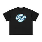 Summer Vacation Slippers Graphic Tee-INNBLAC Fashion Apparel