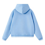 Color‑Block Ribbed Loose Warm Hoodie
