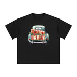 Vintage Christmas Truck Graphic Tee-INNBLAC Fashion Apparel