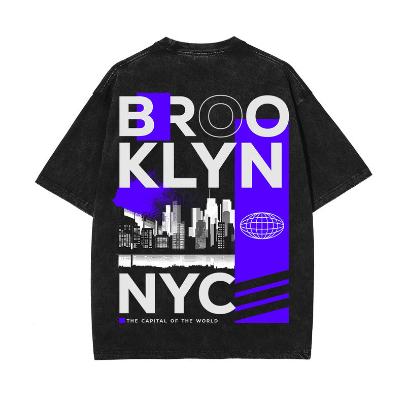 Brooklyn New York Urban Graphic Tee-INNBLAC Fashion Apparel