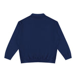 Heavyweight Cotton Polo Collar Long Sleeve Sweatshirt