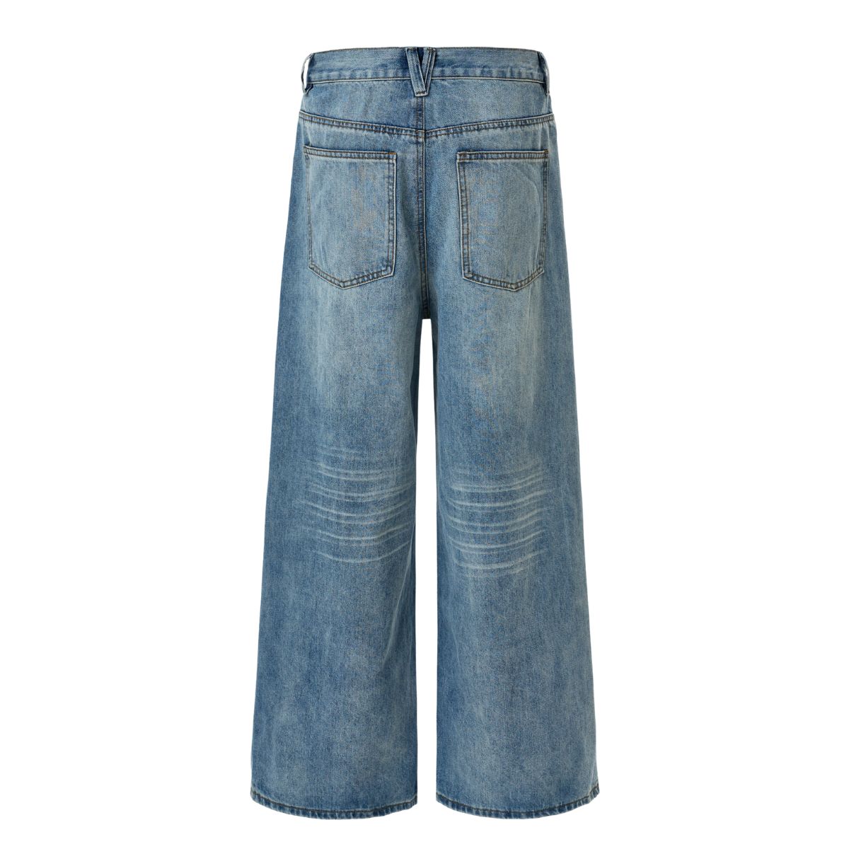 Vintage Faded Wide Leg Jeans
