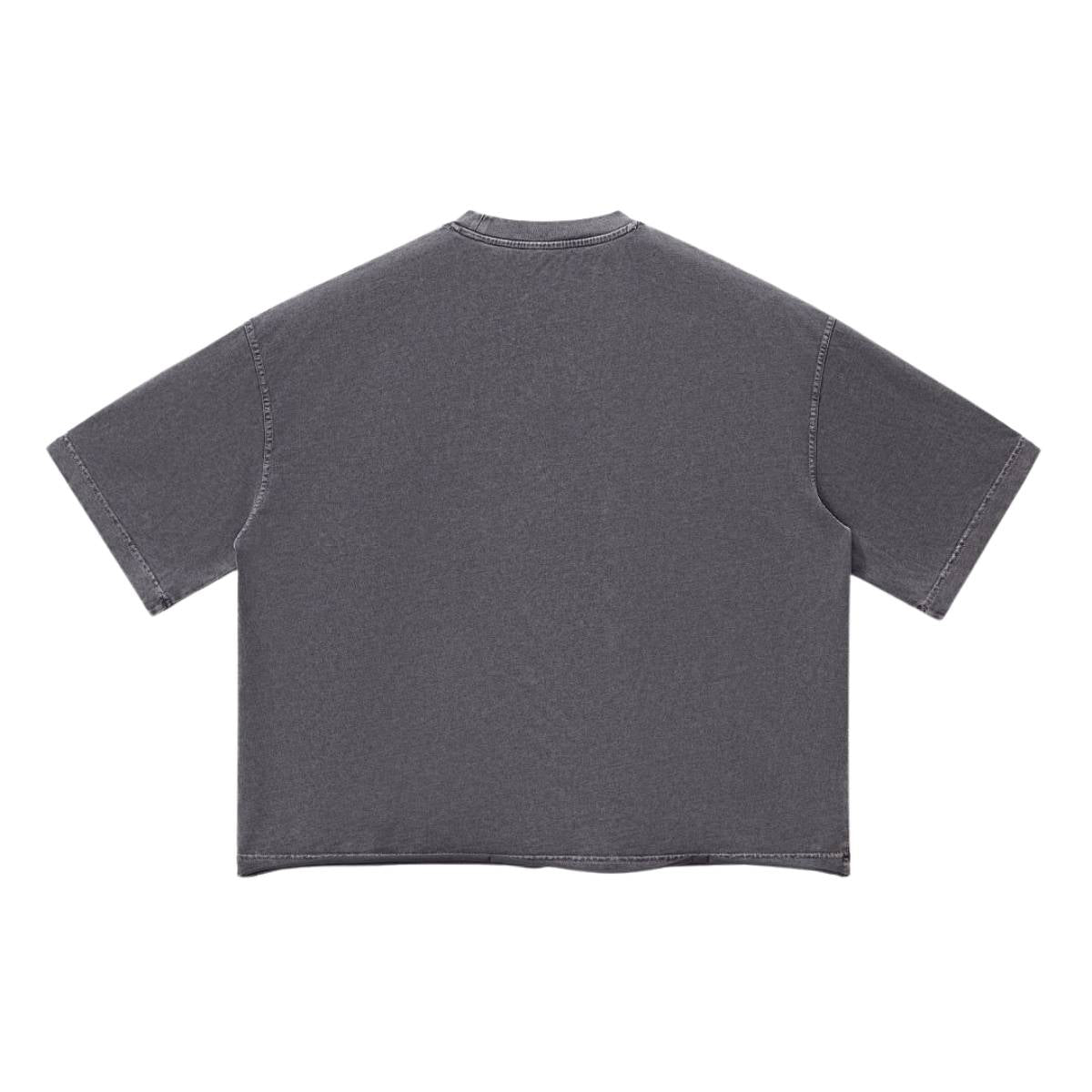 Washed Boxy Raw Hem Tee