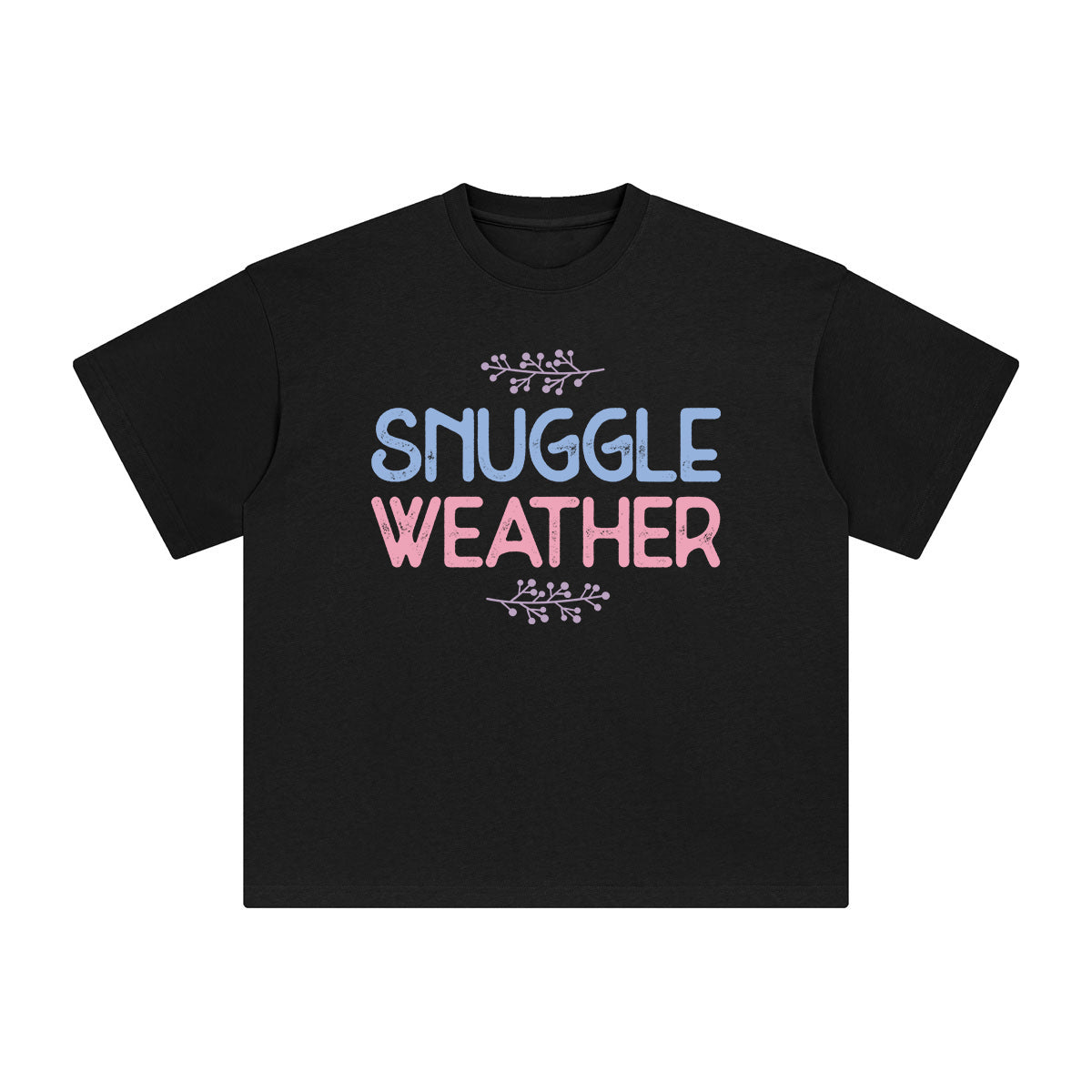 Snuggle Weather Graphic Tee-INNBLAC Fashion Apparel