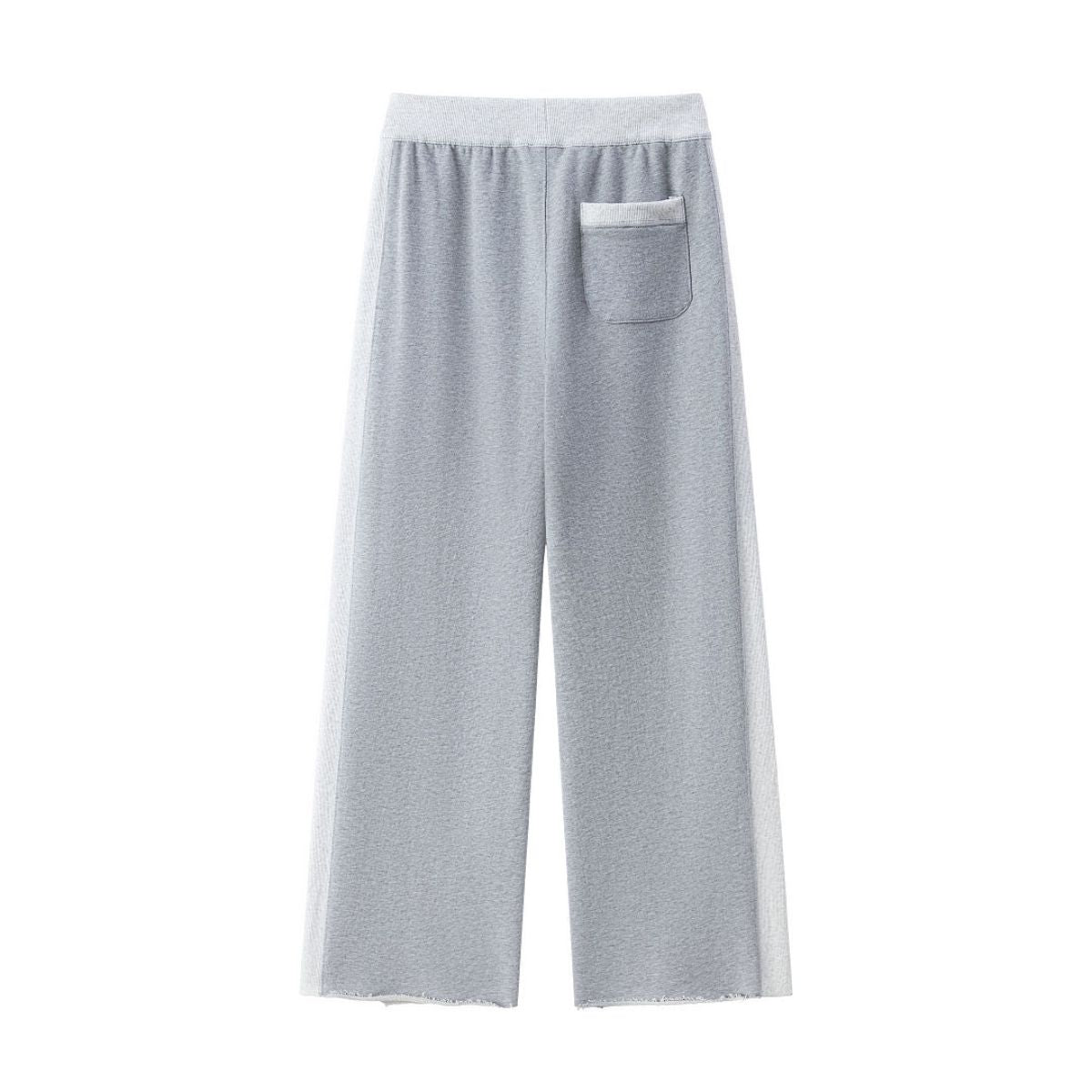 Cotton Casual Contrast Rib Stretch Sweatpants