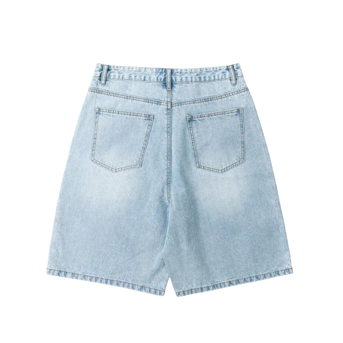 Men’s Vintage Y2K Streetwear Style Baggy denim shorts