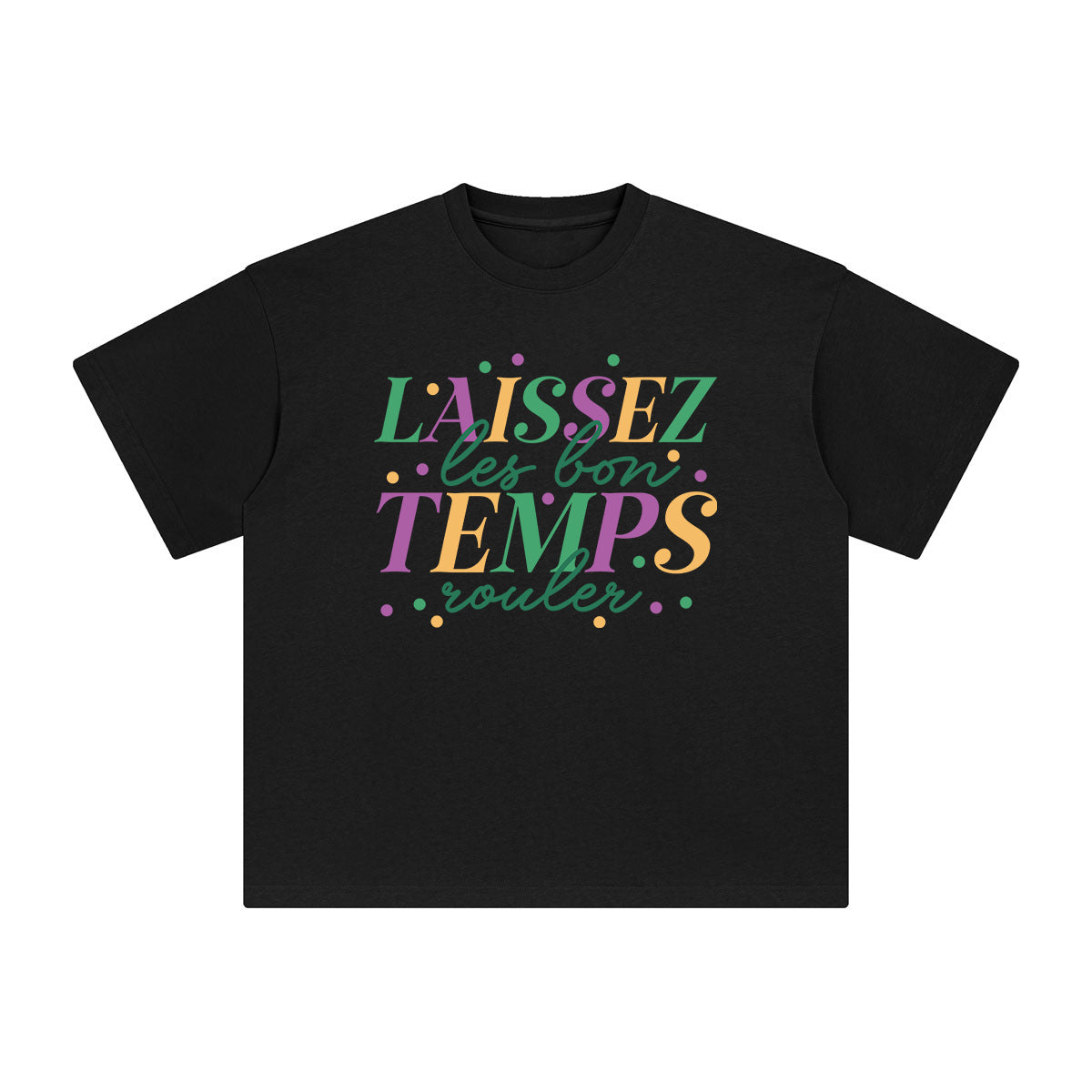 Laissez Temps Graphic Tee-INNBLAC Fashion Apparel