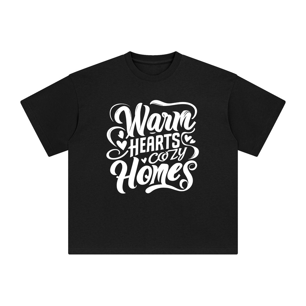 Warm Hearts Cozy Homes Graphic Tee-INNBLAC Fashion Apparel