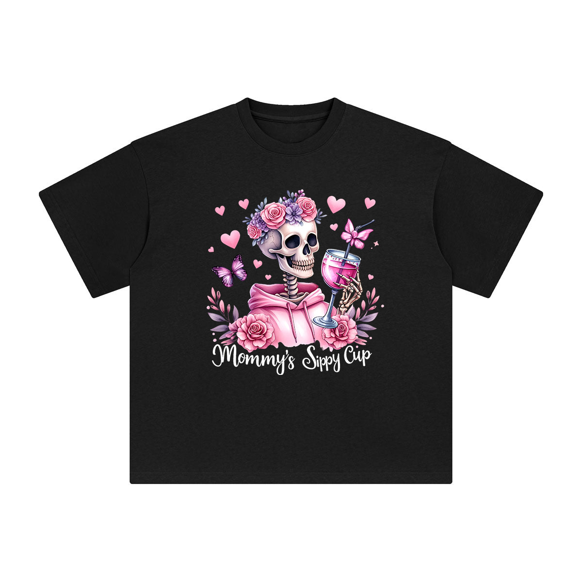 Mommy's Sippy Cup Graphic Tee-INNBLAC Fashion Apparel