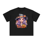 Girl & Pumpkin Graphic Tee-INNBLAC Fashion Apparel