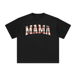 Christmas Plaid MAMA Graphic Tee-INNBLAC Fashion Apparel