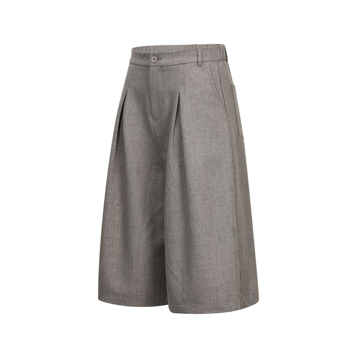 Vintage Draped Pleated Bermuda Shorts