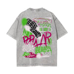 Brutalism Streetwear Graphic Washed Tee-INNBLAC Fashion Apparel