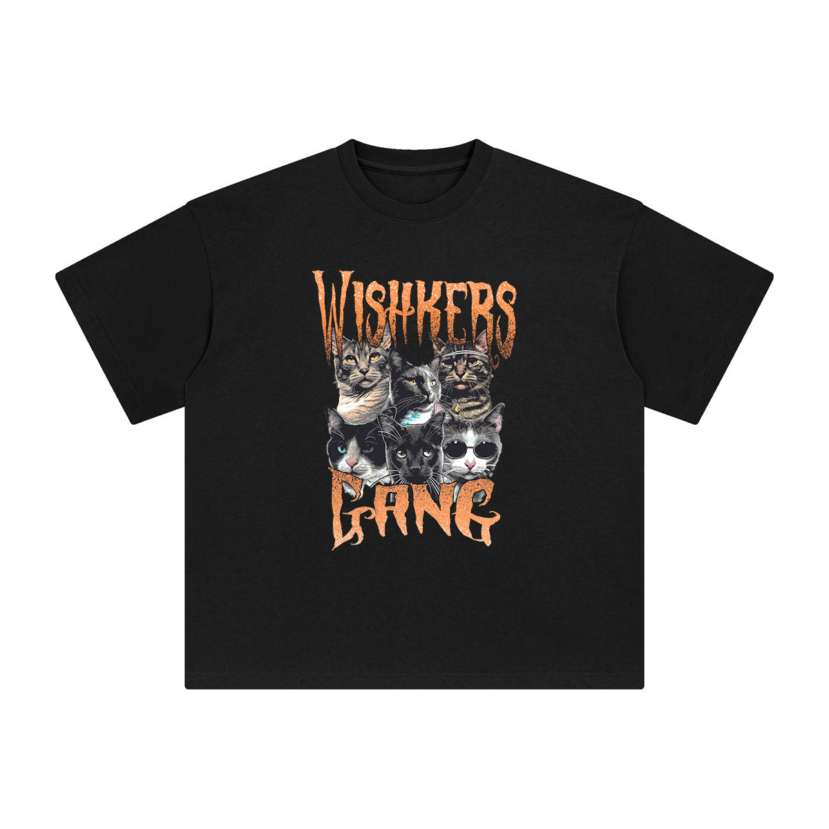 Whiskers Gang Graphic Tee-INNBLAC Fashion Apparel