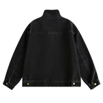 Stand-up Collar American Vintage Denim Jacket