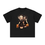 Girls & Pumpkin Graphic Tee-INNBLAC Fashion Apparel