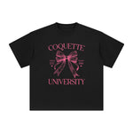 Coquette University Graphic Tee-INNBLAC Fashion Apparel
