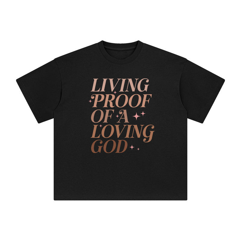 Living Proof Of A Living God Graphic Tee-INNBLAC Fashion Apparel