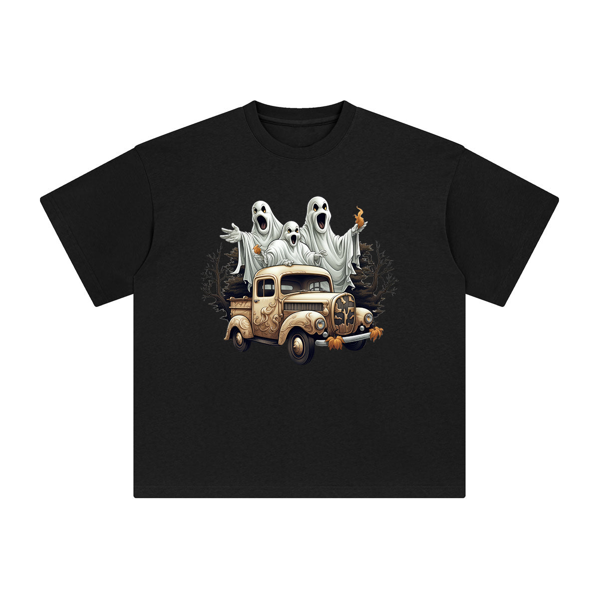 Ghost Truck Graphic Tee-INNBLAC Fashion Apparel