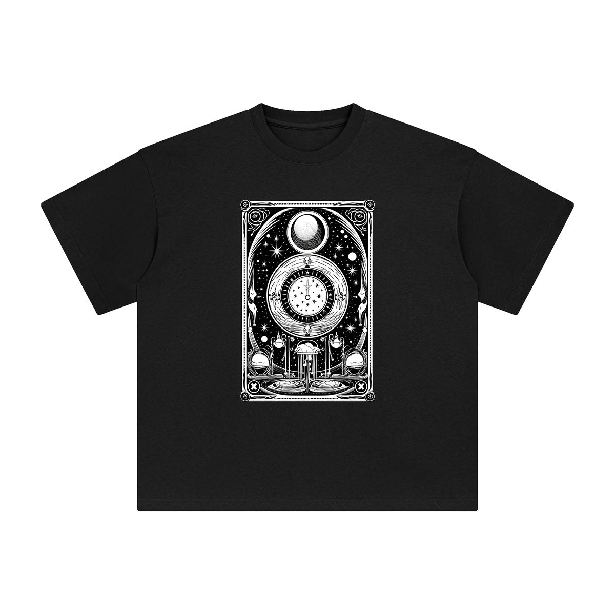Universe Tarot Card Graphic Tee-INNBLAC Fashion Apparel
