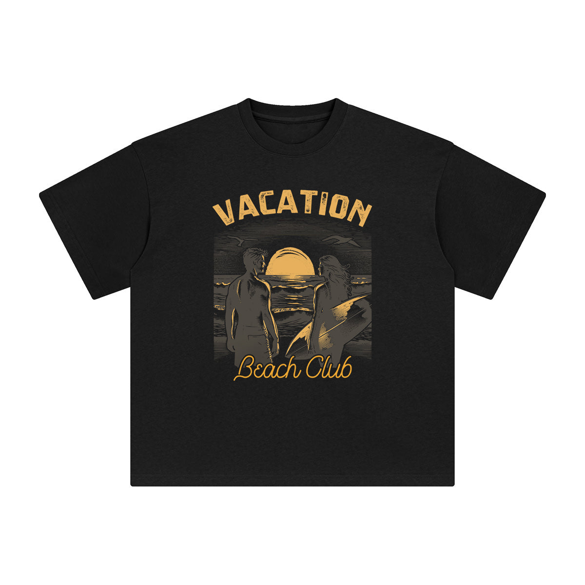 Vacation Beach Club Graphic Tee-INNBLAC Fashion Apparel