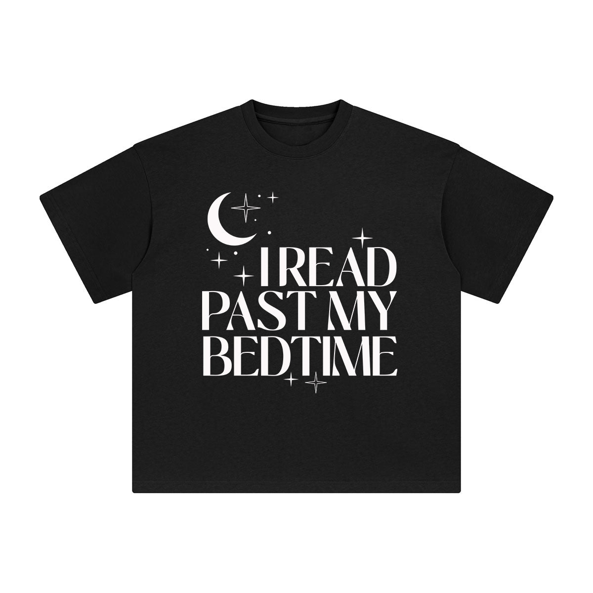 I Read Past My Bedtime Graphic Tee-INNBLAC Fashion Apparel