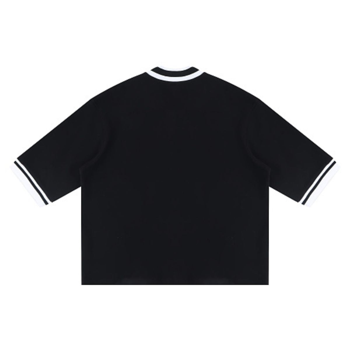Heavyweight V Neck Button Cardigan Tee 320G