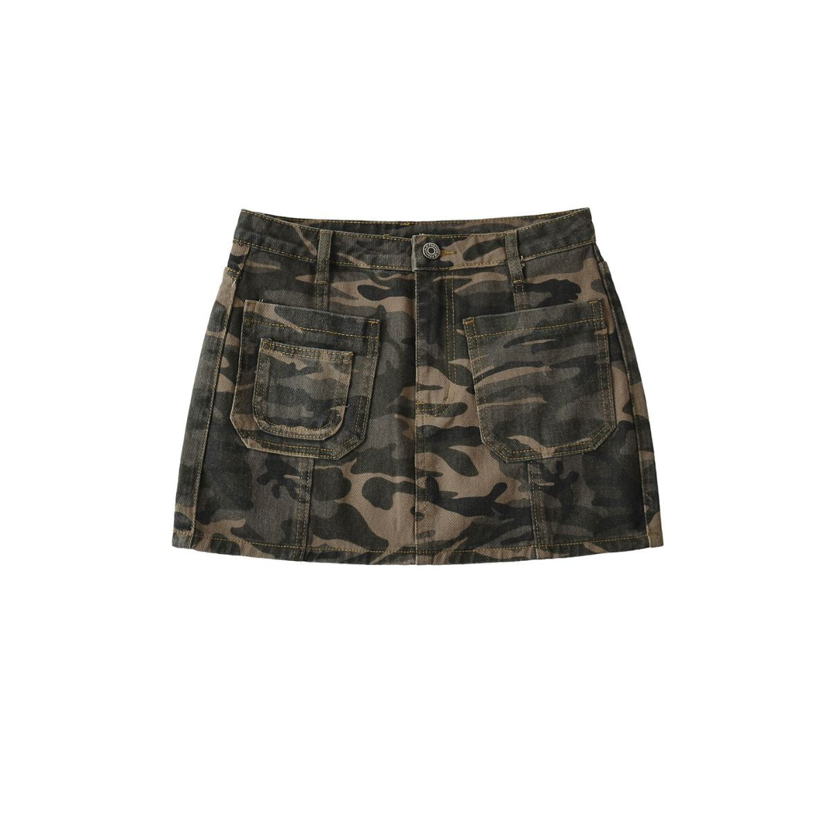 Women's Camouflage Denim Mini Skirt
