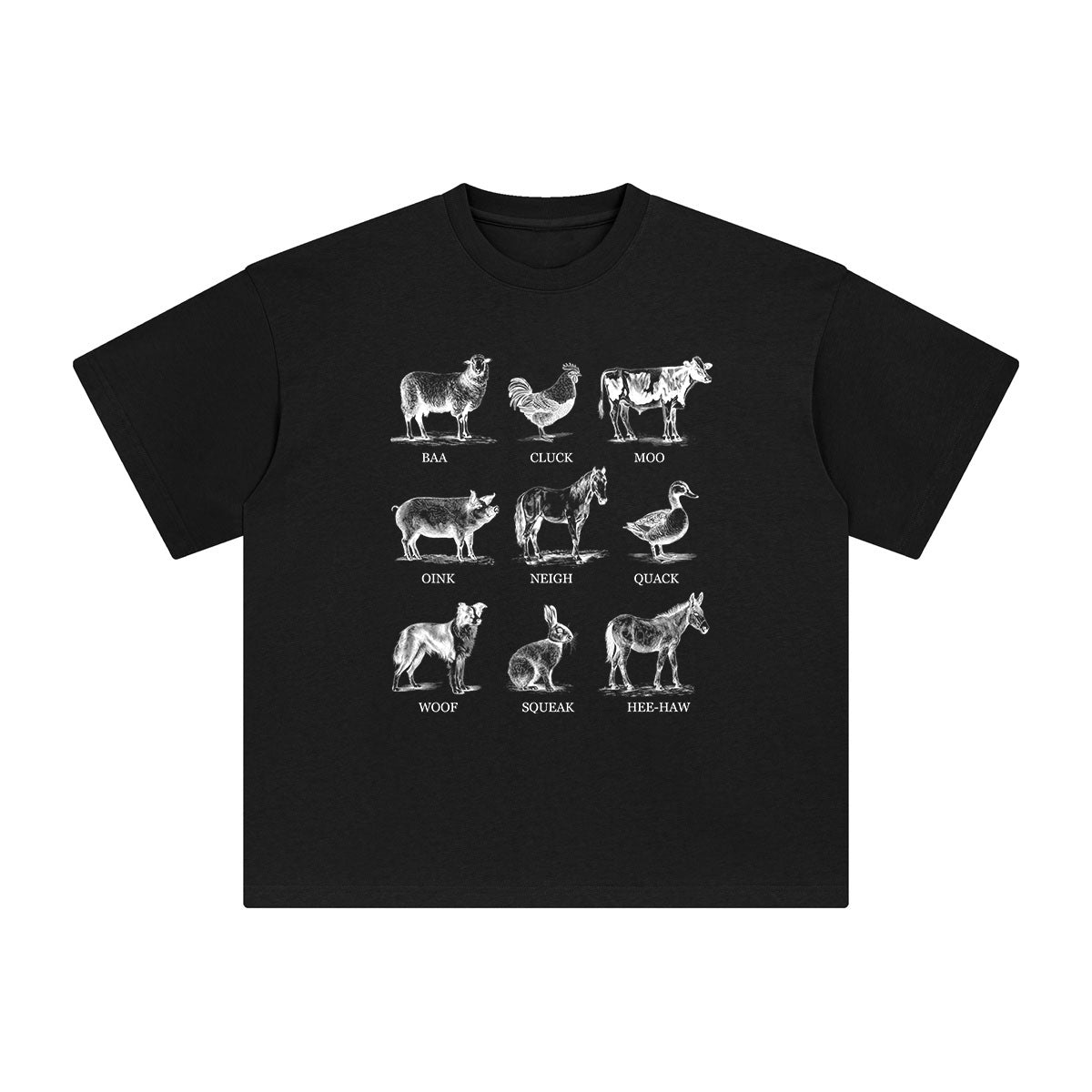 Farm Animals Graphic Tee-INNBLAC Fashion Apparel