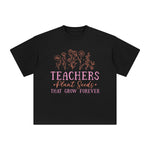 Teachers Plants Seeds That Grow Forever Graphic Tee-INNBLAC Fashion Apparel