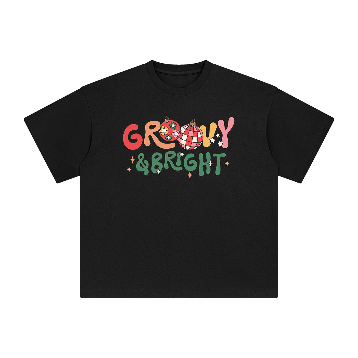 Groovy & Bright Graphic Tee-INNBLAC Fashion Apparel