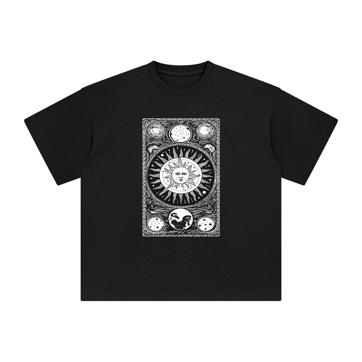 Universe Tarot Card Graphic Tee-INNBLAC Fashion Apparel