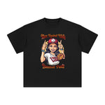 Mom Against White Baseball Pants Graphic Tee-INNBLAC Fashion Apparel