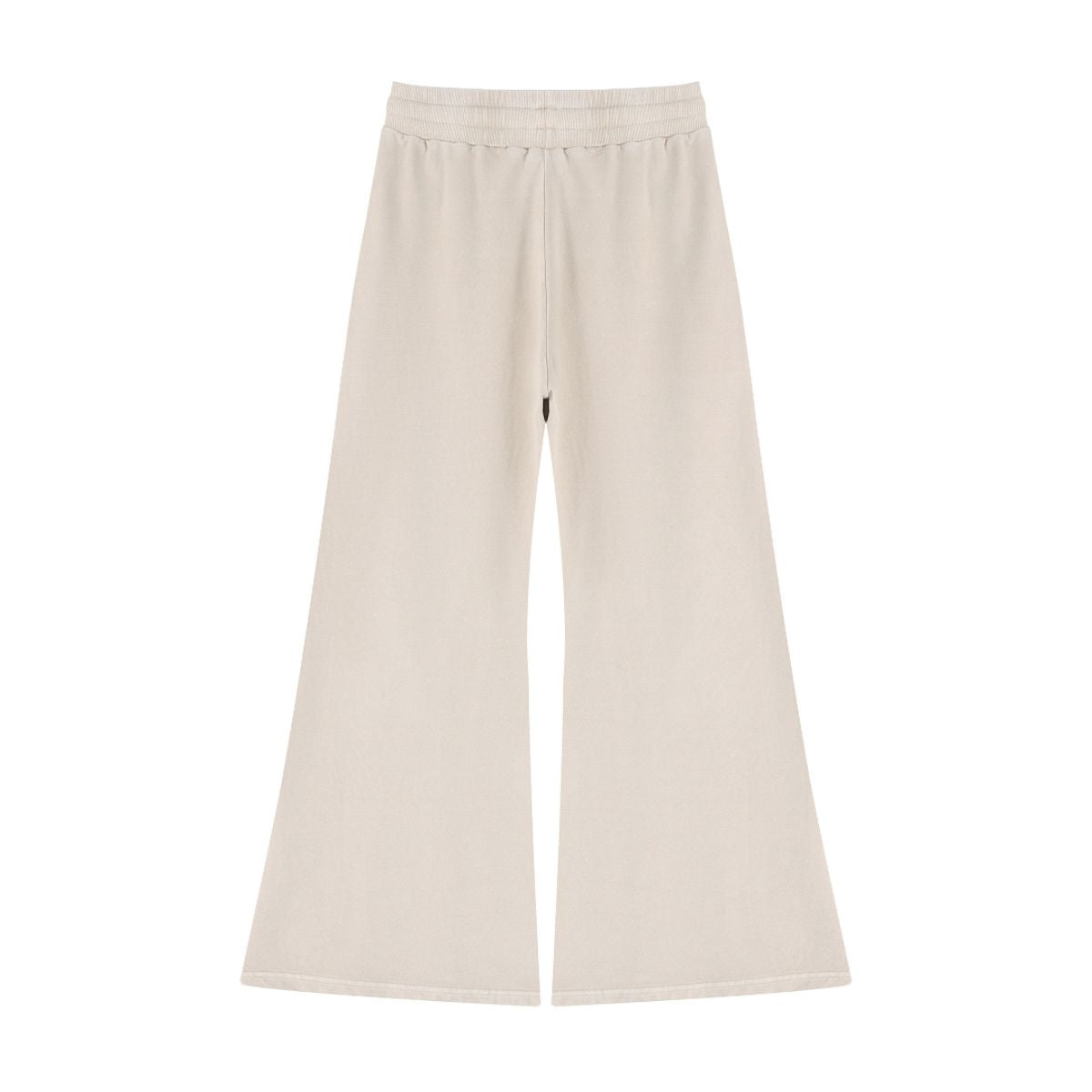 Heavyweight Washed Snow Wash Cotton Flare Pants for Women