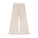 Heavyweight Washed Snow Wash Cotton Flare Pants for Women
