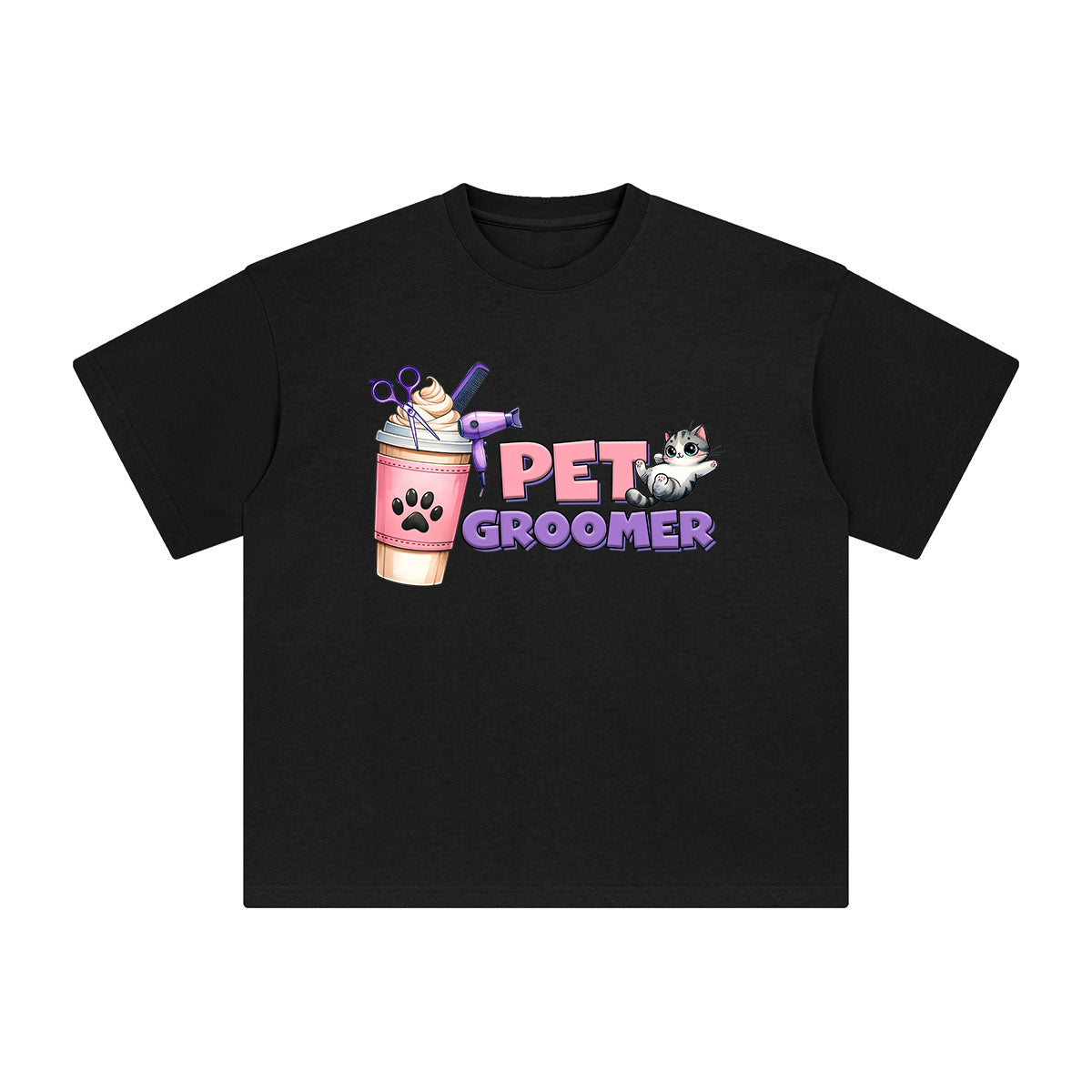Pet Groomer Graphic Tee-INNBLAC Fashion Apparel