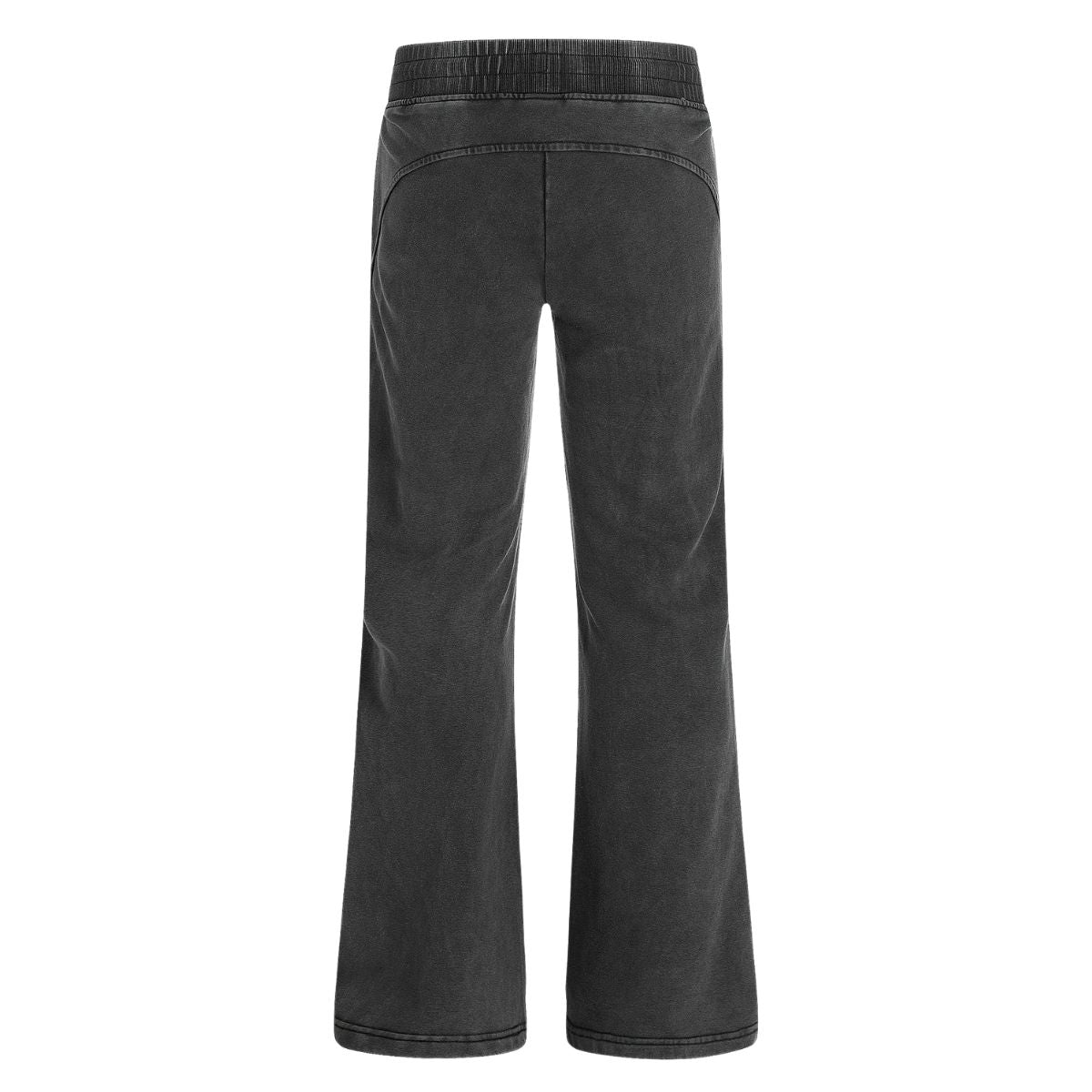 Washed Vintage Patchwork Flared Relaxed Straight-Leg Jeans