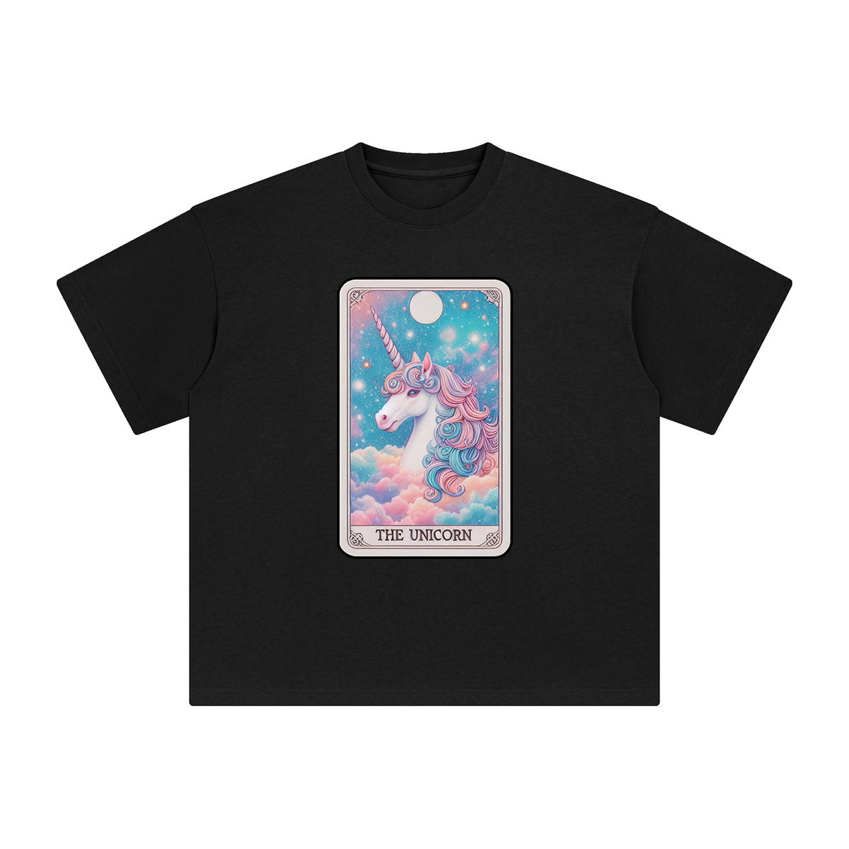 The Unicorn Card Graphic Tee-INNBLAC Fashion Apparel