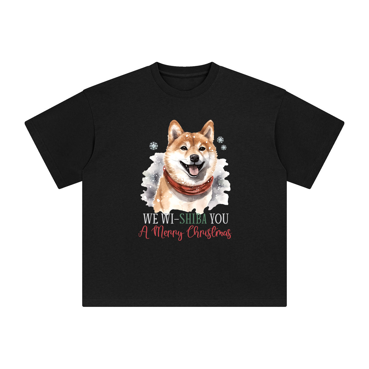 Christmas Shiba Graphic Tee-INNBLAC Fashion Apparel