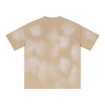 Camiseta con bolsillo desgastado y lavado ácido de 8.5 oz