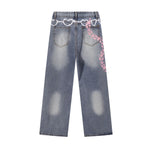 Streetwear Graffiti Printed Baggy Jeans