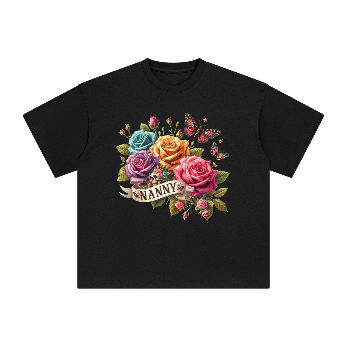 NANNY Flowers Graphic Tee-INNBLAC Fashion Apparel