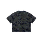 Camiseta destructiva de peso pesado con borde crudo de 10 oz
