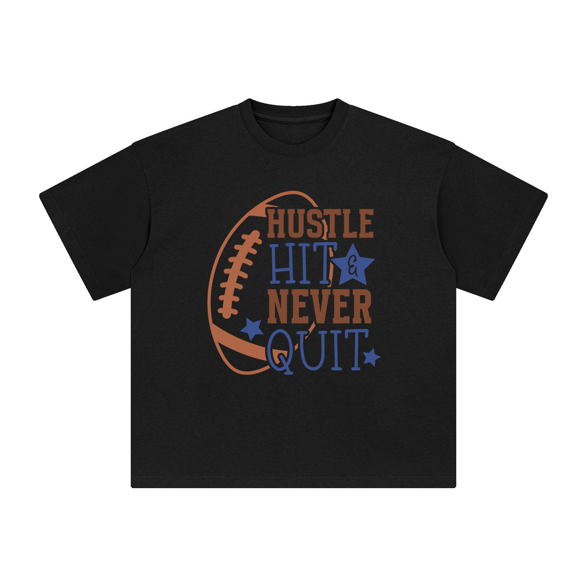 Hustle Hit Never Quit Graphic Tee-INNBLAC Fashion Apparel