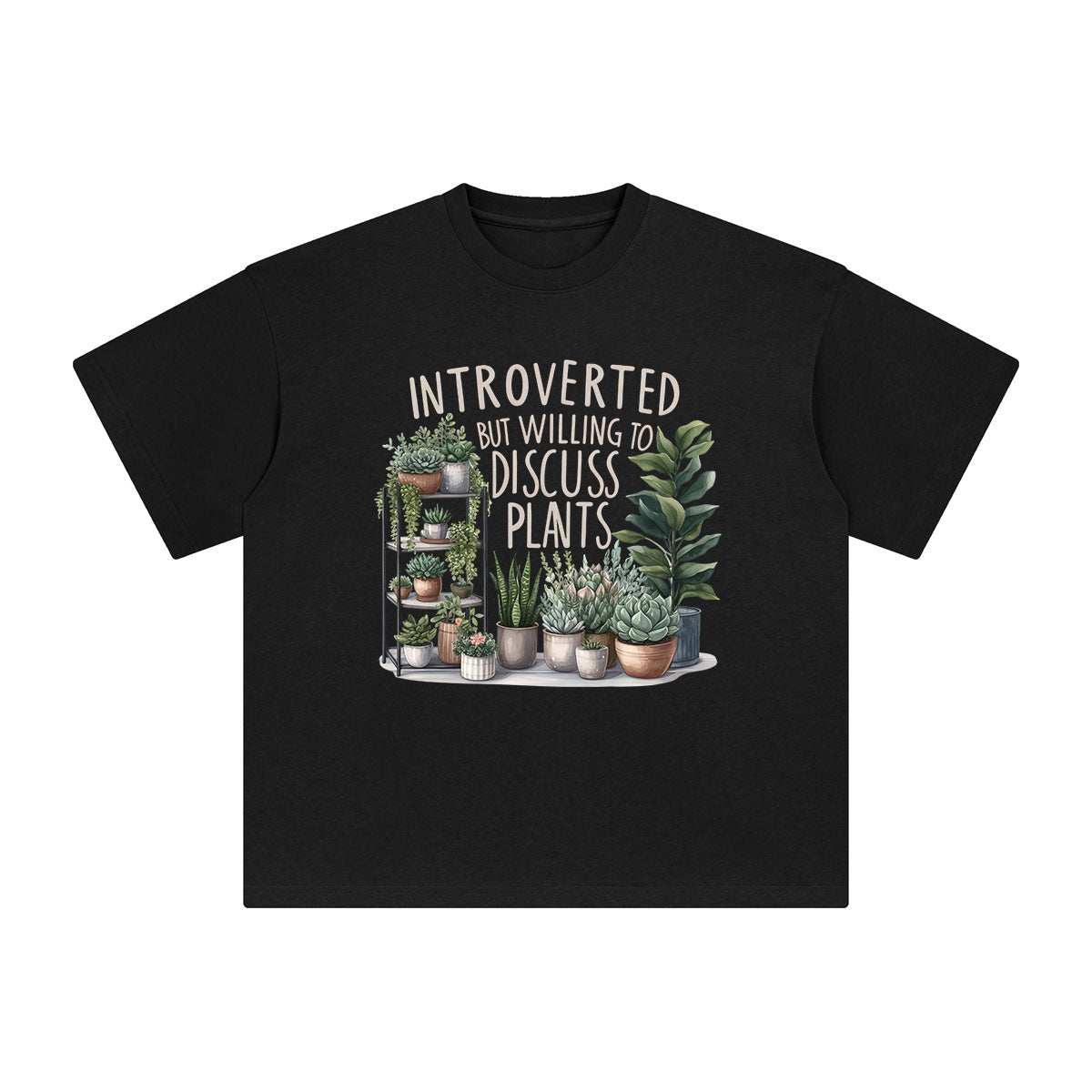 Gardening Potted Plants Graphic Tee-INNBLAC Fashion Apparel