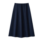 Women's Stretch A-Line Denim MidiSkirt