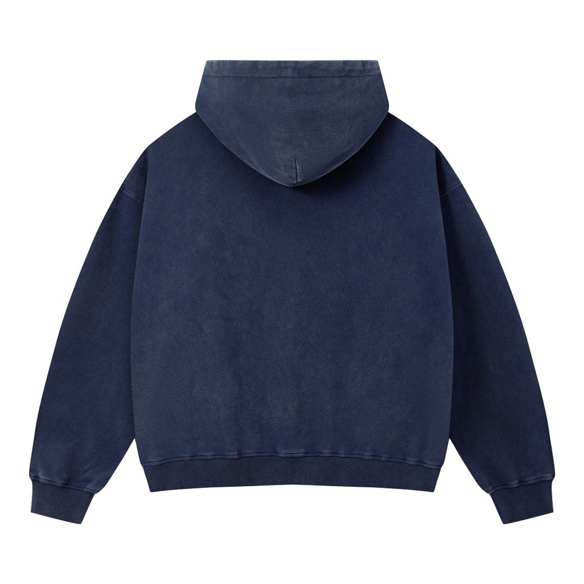 Vintage 370G Brushed Cotton Snow‑Washed Boxy Drop‑Shoulder Hoodie
