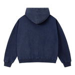 Vintage 370G Brushed Cotton Snow‑Washed Boxy Drop‑Shoulder Hoodie