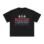 Barking Around The Christmas Tree Graphic Tee-INNBLAC Fashion Apparel