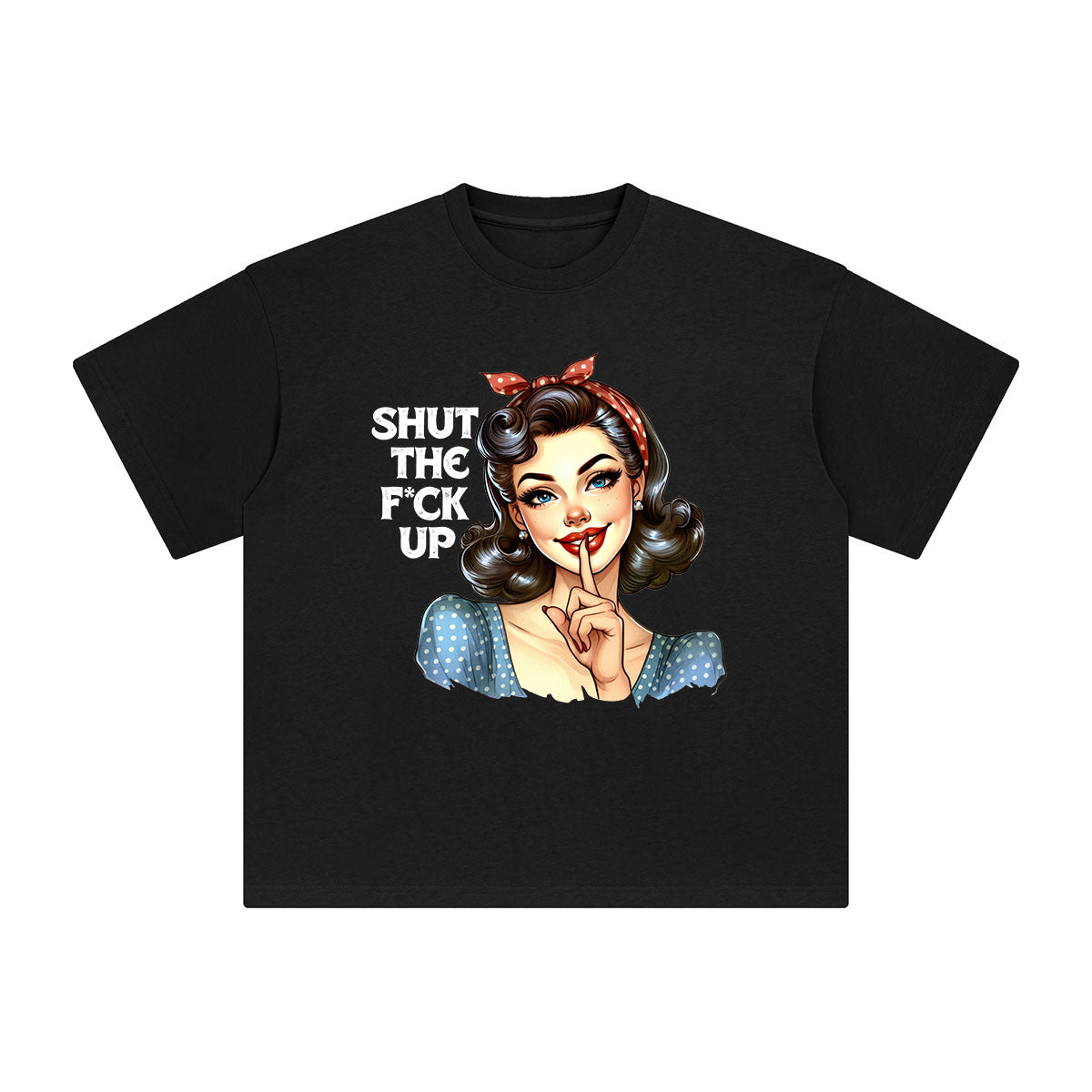 Shut The Fuck lt Graphic Tee-INNBLAC Fashion Apparel